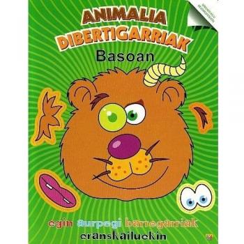 Animalia dibertigarriak basoan
