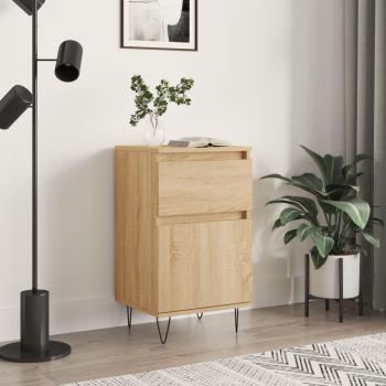 Aparador de madera multicapa roble Sonoma 40x35x70 cm marrón