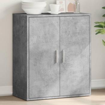 Armario de hormigón gris 79x38x80 cm madera multicapa Vidaxl