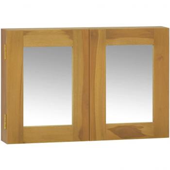 vidaXL Mirror Cabinet 60x10x40 cm Solid Wood Teak