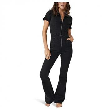 We The Free Jayde Flare Jumpsuit - Black Mamba - Women's Medium