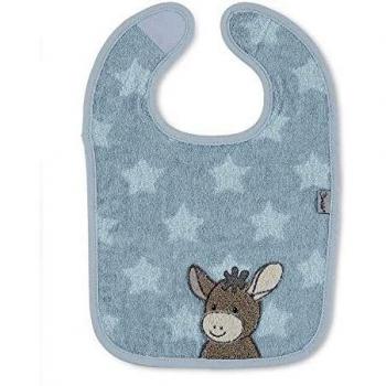 Sterntaler Babero Emmi el burro, Dimensiones: 38 x 26 x 1 cm, Color: Azul