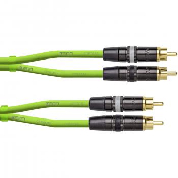 Cordial CEON DJ 1.5m Green RCA Audio Cable
