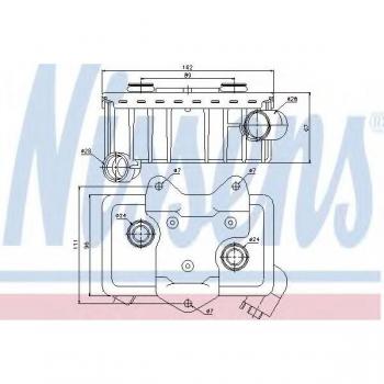 Enfriador de aceite para transmisión Nissens 90582