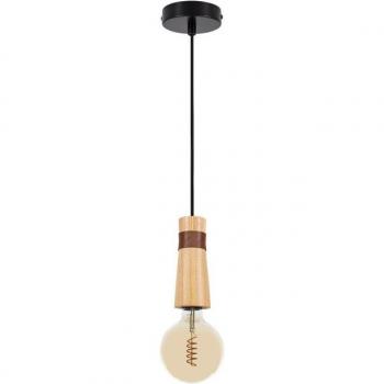Lámpara Colgante de Madera Barsella - Iluminación Elegante y Moderna