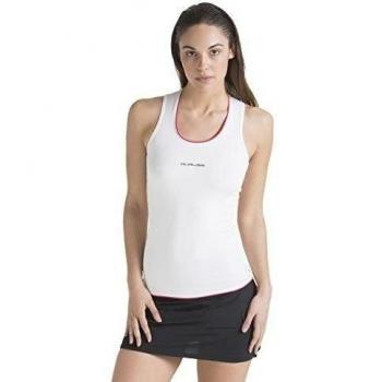 Duruss Camiseta Tirantes Cuello Redondo, Mujeres, Blanco, XS