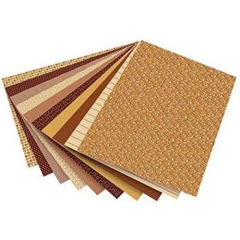 Folia básicos de cartón con diseño de 270 G/m², 50 x 70 cm, 10 hojas, 10 motivos, colour marrón , color/modelo surtido