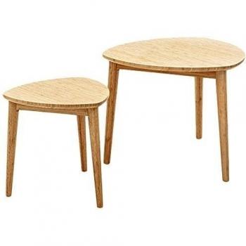 Tomasucci Juego Mesa 2 piezas Kall Marrón