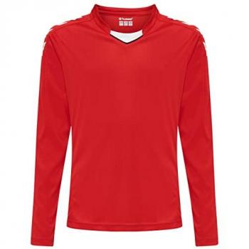 Camiseta Hummel Hmlcore Xk Poly Jersey L/S para niños, color rojo, talla 116, unisex