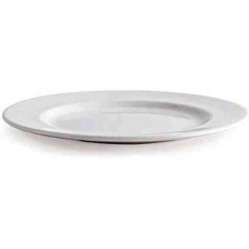 Churchill Super vitrificada P605 Whiteware Classic Placa, blanco