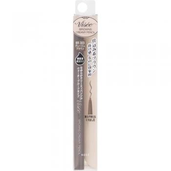 Kose Visee Richer Browns Creamy Pencil Eyeliner BR303 Grey Brown 0.1g