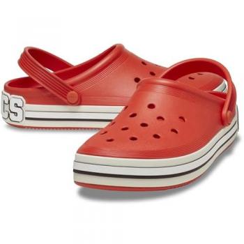 Zuecos Crocs Off Court Logo Naranja, Hombre, Rojo, 37 EU