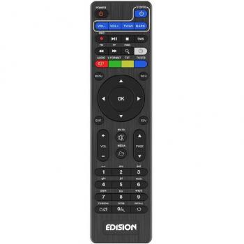 Mando a Distancia Edision EDI-RCU 2 Learn Slim Compatible con Receivers Edision y Piccollo/Piccollino