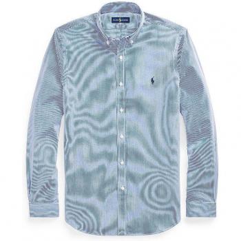 Polo Ralph Lauren Slim Fit Light Blue Cotton Shirt for Men - Size XXL