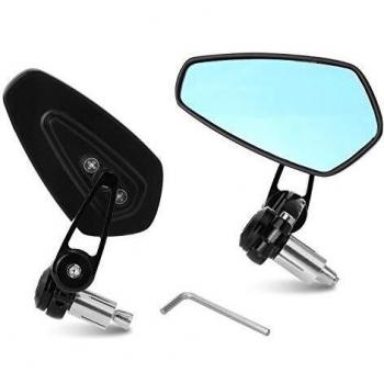 Yizhet 7/8 22 mmEspejo Retrovisor laterales moto aluminio Retrovisores Moto universal para Motocicletas y Scooters, Bicicletas MTB