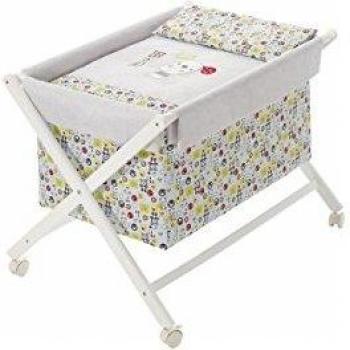 Minicuna Osito Bear Azul con Textil
