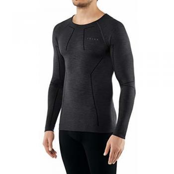 Camiseta de Manga Larga Térmica Falke Wool-Tech para Hombre - Color Negro - Talla S