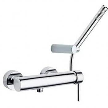 Conjunto de Grifo de Ducha Monomando Cromado con Sistema C2 de Ahorro de Agua y Accesorios Drako 3308D