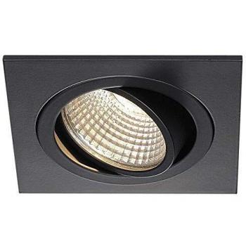 Empotrable LED Cuadrado SLV New Tria 6W 3000K Negro con Alim. y Clips Inclusos