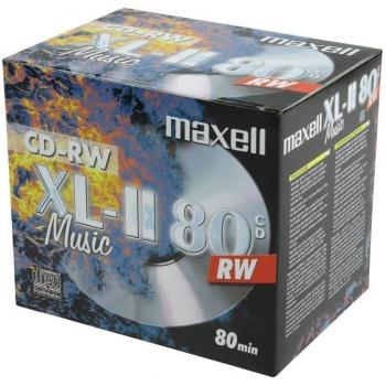 Maxell XL-II 80 Digital Audio CD-RW Rewritable (10x Pack)