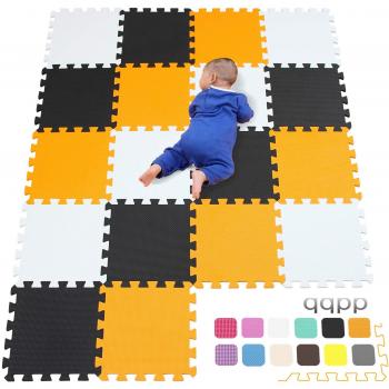 qqpp Alfombra Puzzle para Niños Bebe Infantil - Suelo de Goma EVA Suave. 18 Piezas