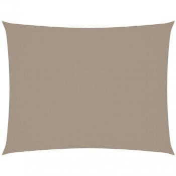 Día y Noche - Toldo de vela rectangular tela Oxford gris taupe 2,5x4 m