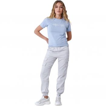 Project X Paris Women's Sky Blue T-Shirt S