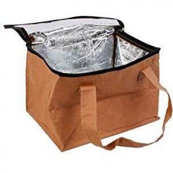 Bolsa Térmica para Almuerzo de Kraft Natural 28 cm