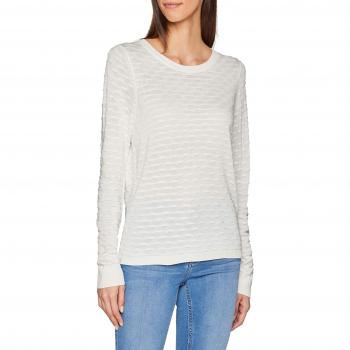 Object Objcarola L/s Knit Pullover Noos, suéter para Mujer, Blanco Gardenia, 38