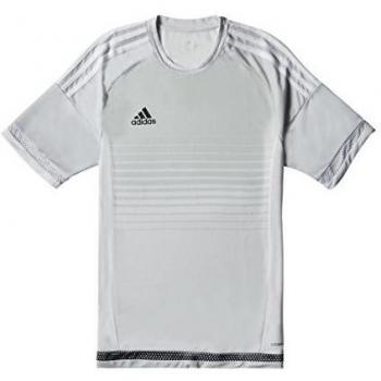 adidas Campeon 15 Jsy - Camiseta para hombre, color blanco / gris, talla 128