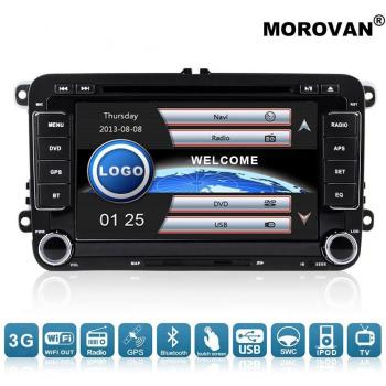 Reproductor de CD/DVD, MP3/MP4 Morovan de doble DIN de 7 pulgadas para el coche; sistema de navegación para VW/Volkswagen/Polo/Passat/Golf/Skoda/Seat/Leon/Superb/Yeti/rápido/Fabia