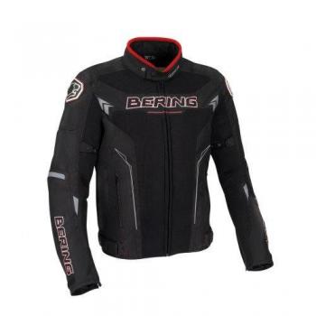 Bering Moto Chaquetas Mistral, Negro/Rojo, tamaño 4 x l
