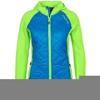 Peak Mountain - Chaqueta polarshell Bimaterial Mujer ACERLA-Azul/Verde-L