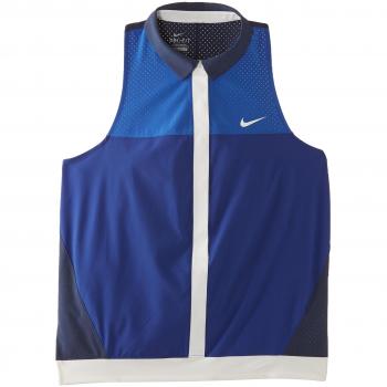 Nike Ã„rmelloses Polo Hemd Premier - Polo para mujer, color azul, talla XS