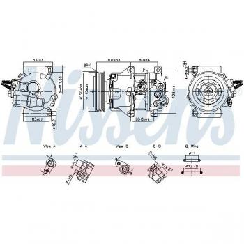 Compresor de aire acondicionado Nissens 890898 **FIRST FIT**
