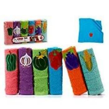 Set de Paños Multicolor Kinvara ARI - 77342 (6 Pcs) (50 x 50 cm)