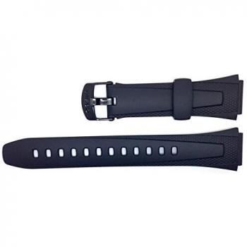 Casio W-752-1AV Correa de Resina Negra Digital con Cronómetro, Alarma y Luz de Fondo