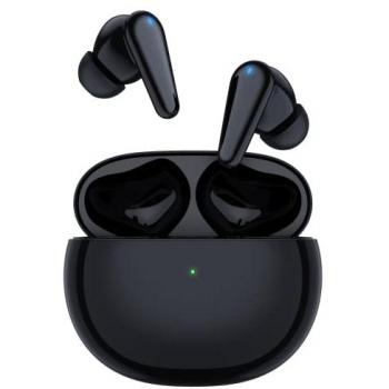 Auriculares Inalámbricos TCL MOVEAUDIO S180 con Cancelación Activa de Ruido, Bluetooth 5.0, Carga Rápida y Estuche de Carga Inalámbrica - Negro