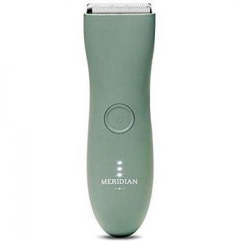Meridian – Afeitadora Eléctrica para el cuerpo. Ideal para Hombres y Mujeres| Logra un afeitado seguro en tus partes íntimas: con cuchilla de cerámica para evitar cortes l Resistente al Agua l Verde