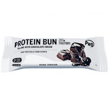 PWD Nutrition Protein Bun Double Chocolate Relleno de Chocolate 15 Unidades 60g Cada Una Bio