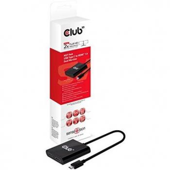 Club 3D MST-Hub - USB 3.1 Gen1 Typ-C auf HDMI 1.4 Dual Monitor