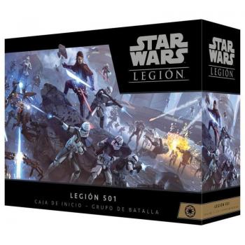 Star Wars Legión: Legión 501 Caja de Inicio - Juego de Mesa Estratégico para Fans de Star Wars