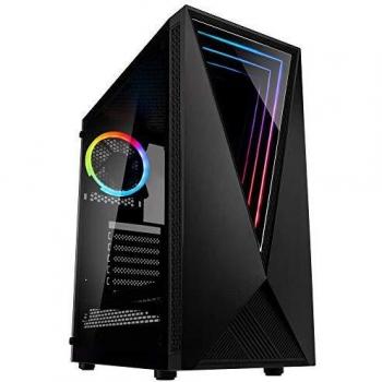 Kolink Void Medium Tower PC Case - Panel Frontal con iluminación RGB - Panel Lateral de Vidrio Templado