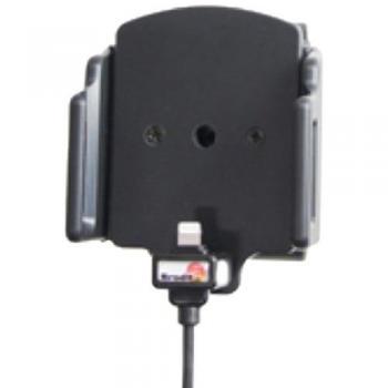 Soporte de Coche Brodit con Cargador USB y Adaptador para Mechero para Apple iPhone 12 Mini, 5s, SE (62-77mm/6-10mm)