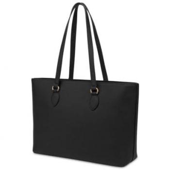 Love Moschino Black Shoulder Bag with Gold Handwriting Logo