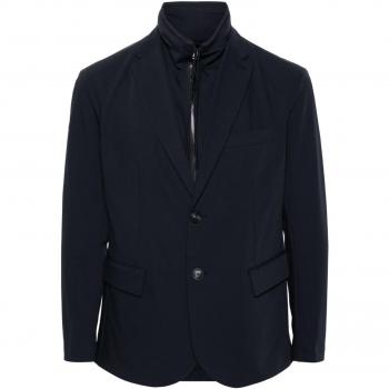 Emporio Armani Men's Single-Breasted Blazer Jacket in Blue | Size 48 | EM000046AF10061UB118
