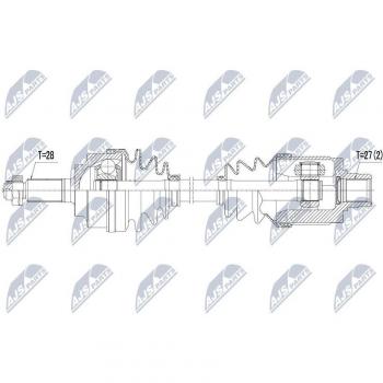 Árbol de transmisión NTY NPW-HD-032 con alta durabilidad y resistencia