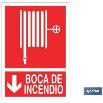 Señal luminiscente 297x210mm para mangueras de compresor