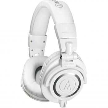 Audio-Technica M50x Auriculares de estudio profesionales para grabación de estudio, creadores, DJ, juegos, podasts y escucha diaria - Blanco