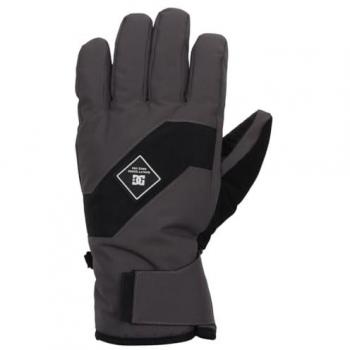 Guantes DC Shoes Franchise gris oscuro negro para hombre, talla M, diseñados para clima frío
